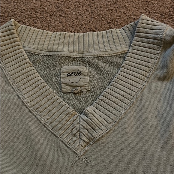 Sage Green Aerie Oversized Sweater - Picture 3 of 9